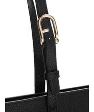 FURLA AVA Bolsa de compras grande de cuero Interior gris fangoso + palo de rosa. - Bolsos Mujer - 3