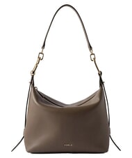 FURLA TONIE Bolso peque&ntilde;o de piel con correa para el hombro gris lodoso - Bolsos Mujer - 2