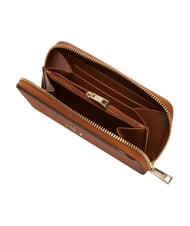 FURLA CAMELIA Cartera con cremallera, de piel. marr&oacute;n extra - Carteras Mujer - 2