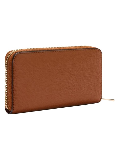 CAMELIA Cartera con cremallera, de piel. marr&oacute;n extra - Carteras Mujer