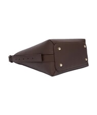 FURLA GOCCIA Bolso de hombro de piel chocolate - Bolsos Mujer - 4