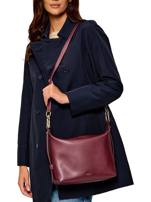 TONIE Bolso bandolera de piel con correa para el hombro manzana roja - Bolsos Mujer