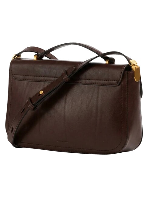 MIA Bolso de hombro de piel moca con oro - Bolsos Mujer