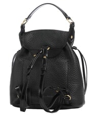 THE BRIDGE MARTINA Mochila de cuero martillado Oro negro - Bolsos Mujer - 3