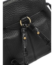 THE BRIDGE MARTINA Mochila de cuero martillado Oro negro - Bolsos Mujer - 5