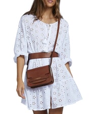 THE BRIDGE LUCREZIA Mini bolso de hombro moca con oro - Bolsos Mujer - 2