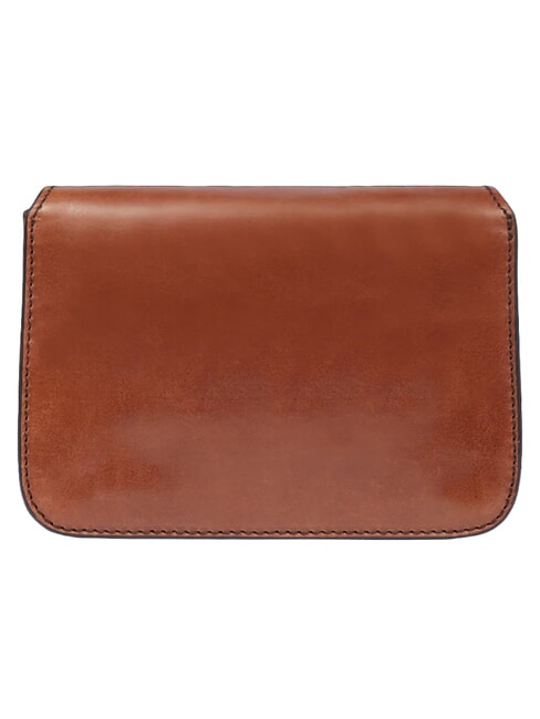 LUCREZIA Mini bolso de hombro moca con oro - Bolsos Mujer