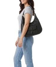 THE BRIDGE MARTINA Bolso de hombro de piel Oro negro - Bolsos Mujer - 2