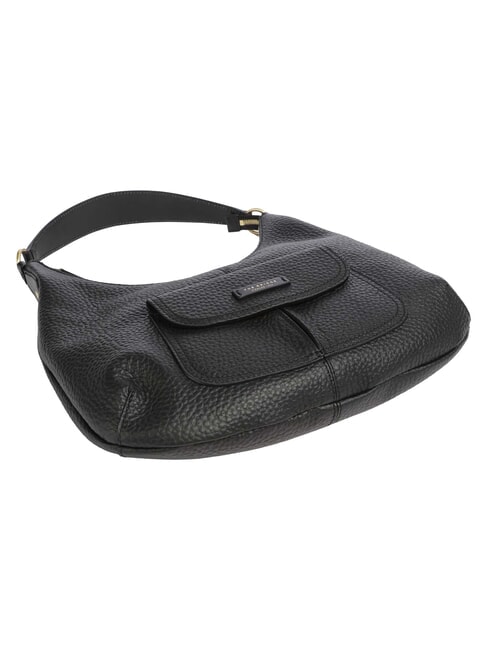 MARTINA Bolso de hombro de piel Oro negro - Bolsos Mujer