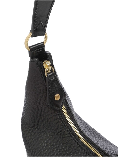 MARTINA Bolso de hombro de piel Oro negro - Bolsos Mujer