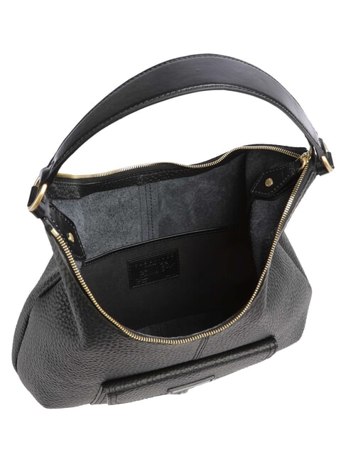 MARTINA Bolso de hombro de piel Oro negro - Bolsos Mujer
