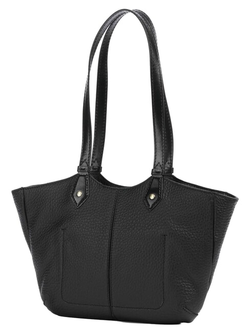 MARTINA Bolso de hombro de piel Oro negro - Bolsos Mujer