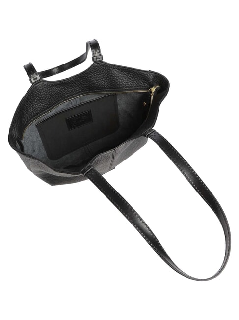 MARTINA Bolso de hombro de piel Oro negro - Bolsos Mujer