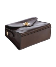 THE BRIDGE IRENE  Mini bolso de hombro, en piel moca con oro - Bolsos Mujer - 3