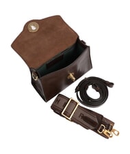 THE BRIDGE IRENE  Mini bolso de hombro, en piel moca con oro - Bolsos Mujer - 4