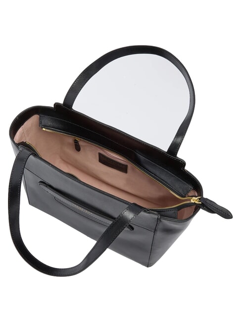LUCREZIA Bolso de compras de piel para el hombro Oro negro - Bolsos Mujer