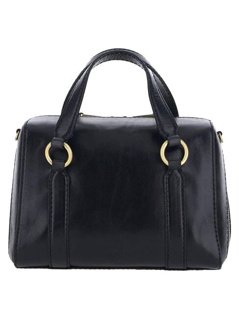 LAURA Bolso de piel tipo cartera con bandolera Oro negro - Bolsos Mujer