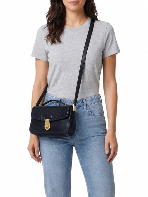 MIA Bolso de hombro de piel Oro negro - Bolsos Mujer