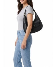 THE BRIDGE MARTINA Bolso de hombro de piel Oro negro - Bolsos Mujer - 2