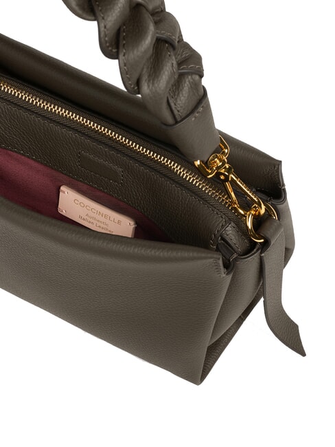 BOHEME GRANA DOUBLE Bolso de mano, con bandolera, en piel barro/miel - Bolsos Mujer