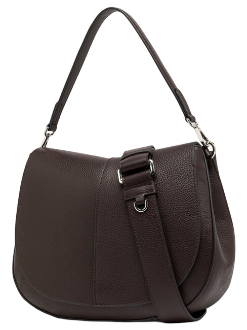 HELENA ROUND Bolso bandolera con correa para el hombro, de piel. expresado - Bolsos Mujer