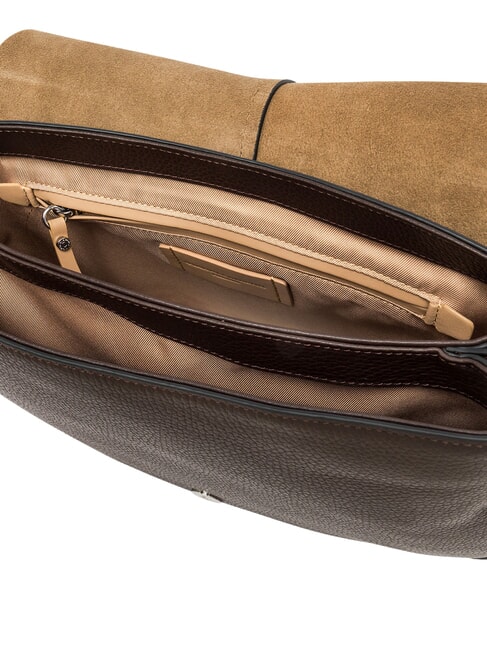 HELENA ROUND Bolso bandolera con correa para el hombro, de piel. expresado - Bolsos Mujer