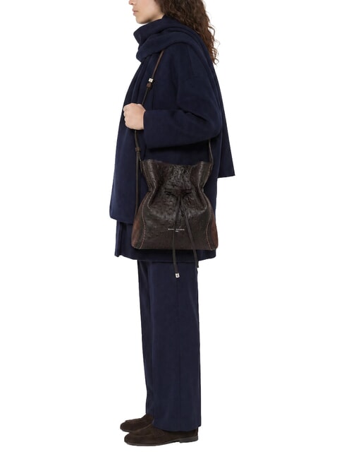 SIENNA Bolso de hombro tipo cubo de piel expresado - Bolsos Mujer