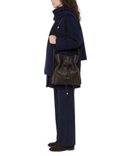 GIANNI CHIARINI SIENNA Bolso de hombro tipo cubo de piel expresado - Bolsos Mujer - 2