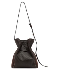 GIANNI CHIARINI SIENNA Bolso de hombro tipo cubo de piel expresado - Bolsos Mujer - 4