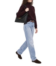 GIANNI CHIARINI BEA Bolso de hombro de piel negro - Bolsos Mujer - 2
