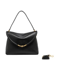 GIANNI CHIARINI BEA Bolso de hombro de piel negro - Bolsos Mujer - 4