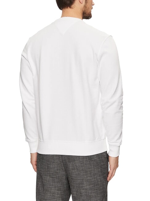 TH Sudadera de algod&oacute;n con cuello redondo blanco - Sudaderas