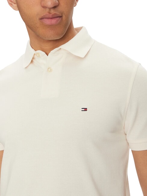 TH Polo de manga corta de corte regular p&eacute;talo de marfil - camisa polo