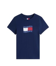TOMMY HILFIGER TJ FLAG Camiseta de algod&oacute;n azul marino noche oscura - camiseta - 3