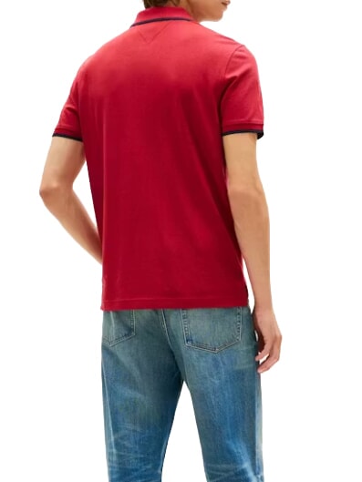 TH Polo de algod&oacute;n regenerado regata roja - camisa polo