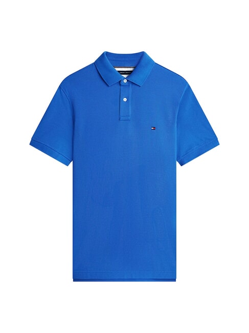 TH Polo de manga corta de corte regular &oacute;rbita azul - camisa polo