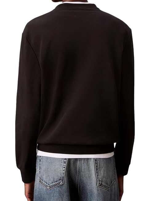 CKJ Sudadera de cuello redondo blanco brillante - Sudaderas