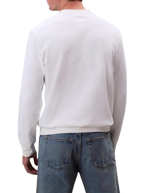 CKJ Sudadera de cuello redondo blanco brillante - Sudaderas