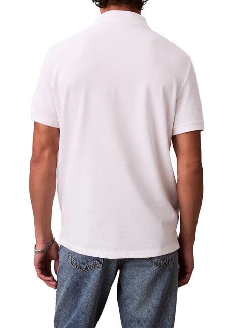 CKJ Camisa polo de manga corta blanco brillante - camisa polo