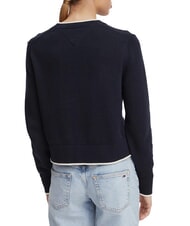 TOMMY HILFIGER TJ Su&eacute;ter de algod&oacute;n azul marino noche oscura - Su&eacute;teres de mujer - 2
