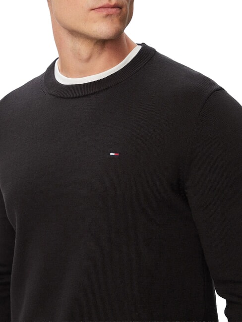 TJ Jersey de algod&oacute;n regenerado negro - Su&eacute;teres de los hombres