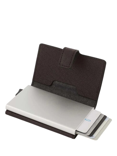BLACK SQUARE Tarjetero de piel MORO - Carteras Hombre