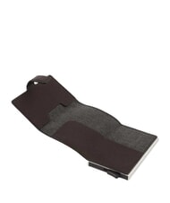 PIQUADRO BLACK SQUARE Tarjetero de piel MORO - Carteras Hombre - 3