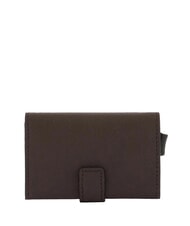 PIQUADRO BLACK SQUARE Tarjetero de piel MORO - Carteras Hombre - 4