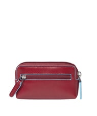 PIQUADRO BLUE SQUARE Estuche de cuero para llaves ROJO - Llaveros - 2