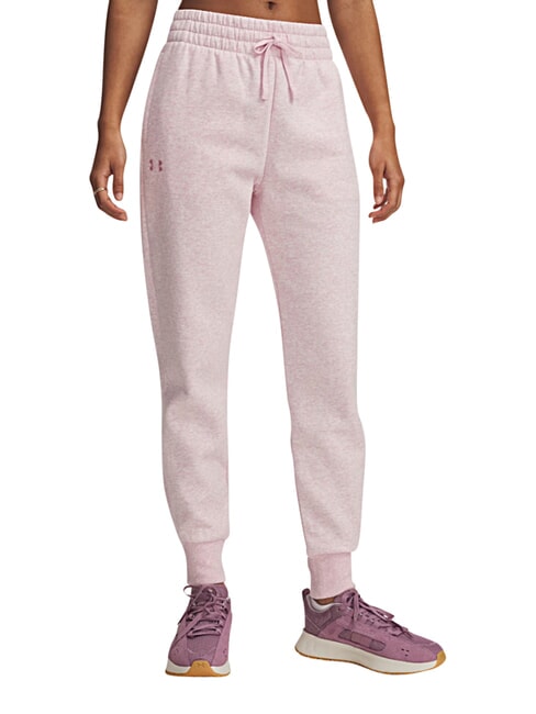 RIVAL FLEECE Pantalones de ch&aacute;ndal jaspeado rosa claro de primera calidad - Pantalones de mujer