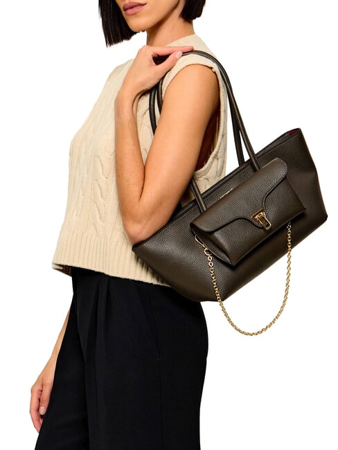 DOUBLE BEAT Compradora con bolso de mano lodo - Bolsos Mujer