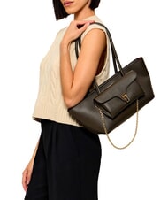 COCCINELLE DOUBLE BEAT Compradora con bolso de mano lodo - Bolsos Mujer - 2
