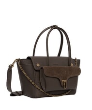 COCCINELLE DOUBLE BEAT WAX Bolso de hombro con correa para el hombro. lodo - Bolsos Mujer - 2