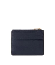 FURLA CAMELIA Tarjetero plano de cuero azul tinta - Carteras Mujer - 2
